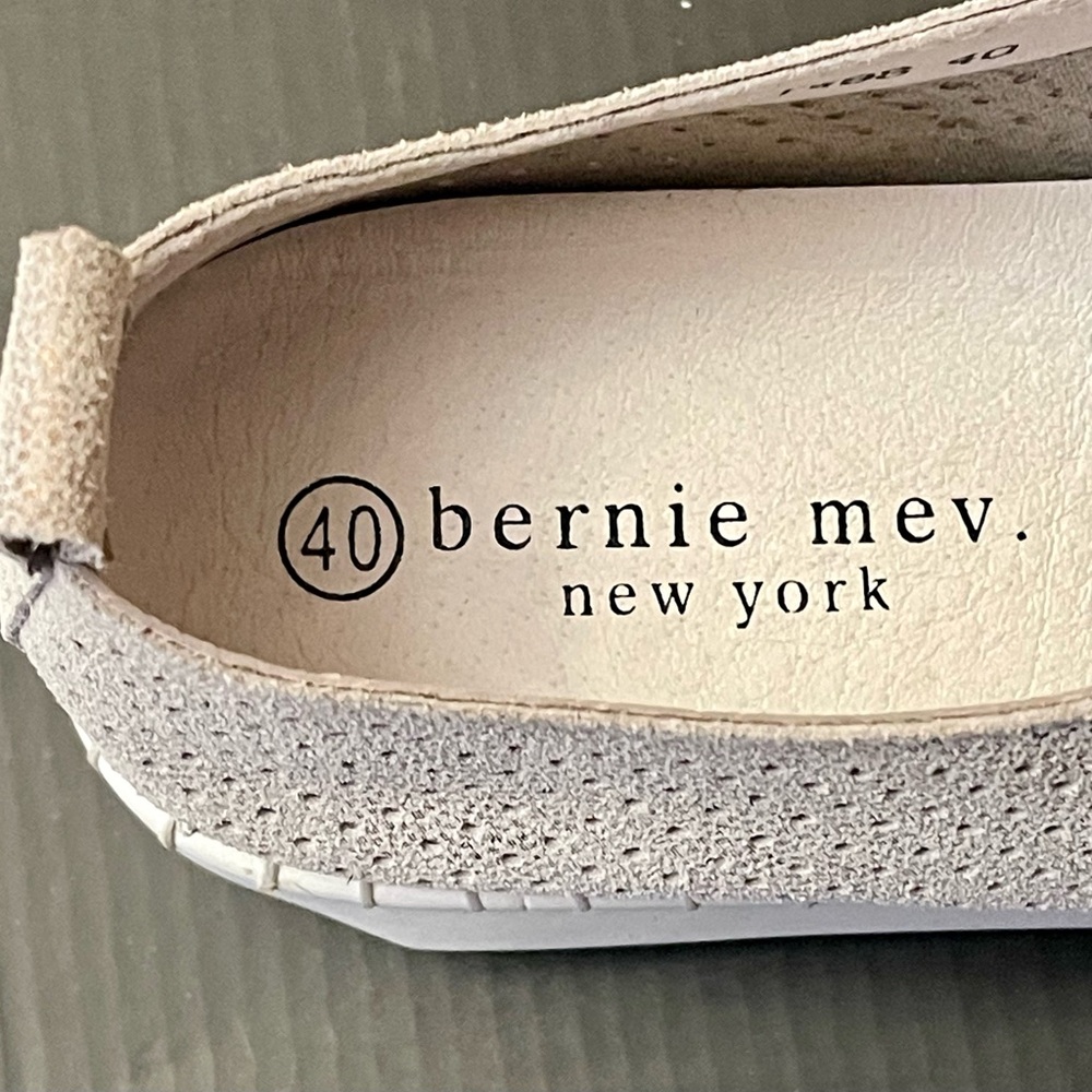 NIB BERNIE MEV NEW YORK TW98 NUBUCK UPPER MEMORY FOAM SLIP ON WOMENS EU40 SZ9 - Picture 5 of 9